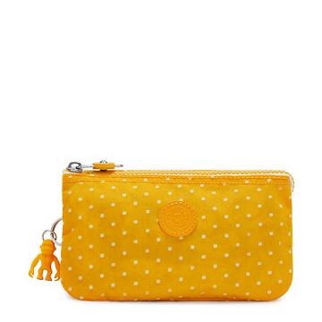 Kipling Creativity Large Printed Pouch Tassen Geel | NL 1117NW